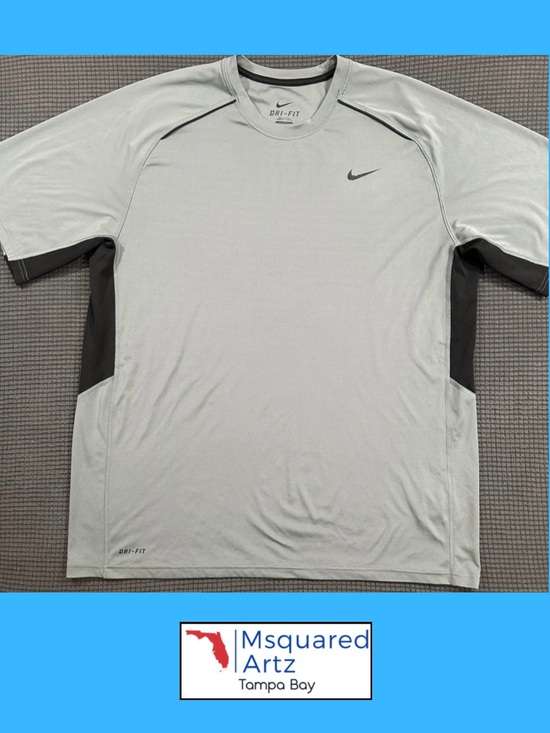 Nike Other - Nike Dri Fit Shirt Men's XL Gray Short Sleeve Performance Athletic Training Tee